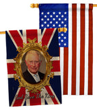 God Save The King - Expression Inspirational Vertical Impressions Decorative Flags HG180335 Made In USA