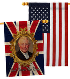 God Save The King - Expression Inspirational Vertical Impressions Decorative Flags HG180335 Made In USA