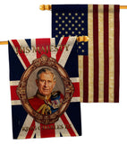 His Majesty CR III - Expression Inspirational Vertical Impressions Decorative Flags HG180337 Made In USA