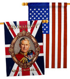 His Majesty CR III - Expression Inspirational Vertical Impressions Decorative Flags HG180337 Made In USA