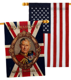 His Majesty CR III - Expression Inspirational Vertical Impressions Decorative Flags HG180337 Made In USA