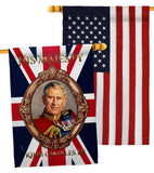 His Majesty CR III - Expression Inspirational Vertical Impressions Decorative Flags HG180337 Made In USA