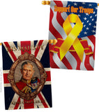 His Majesty CR III - Expression Inspirational Vertical Impressions Decorative Flags HG180337 Made In USA