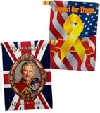 His Majesty CR III - Expression Inspirational Vertical Impressions Decorative Flags HG180337 Made In USA