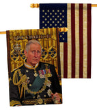 UK King Charles III - Expression Inspirational Vertical Impressions Decorative Flags HG180338 Made In USA