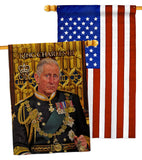 UK King Charles III - Expression Inspirational Vertical Impressions Decorative Flags HG180338 Made In USA