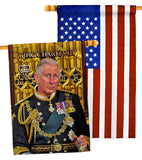 UK King Charles III - Expression Inspirational Vertical Impressions Decorative Flags HG180338 Made In USA