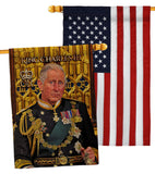 UK King Charles III - Expression Inspirational Vertical Impressions Decorative Flags HG180338 Made In USA