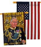 UK King Charles III - Expression Inspirational Vertical Impressions Decorative Flags HG180338 Made In USA