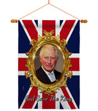 God Save The King - Expression Inspirational Vertical Impressions Decorative Flags HG180335 Made In USA