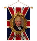 God Save The King - Expression Inspirational Vertical Impressions Decorative Flags HG180335 Made In USA