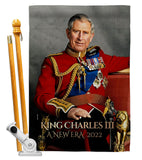 King Charles III - Expression Inspirational Vertical Impressions Decorative Flags HG180336 Made In USA