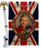 His Majesty CR III - Expression Inspirational Vertical Impressions Decorative Flags HG180337 Made In USA