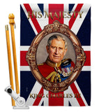 His Majesty CR III - Expression Inspirational Vertical Impressions Decorative Flags HG180337 Made In USA