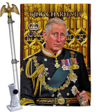 UK King Charles III - Expression Inspirational Vertical Impressions Decorative Flags HG180338 Made In USA