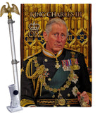 UK King Charles III - Expression Inspirational Vertical Impressions Decorative Flags HG180338 Made In USA