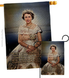 Queen Jubilee - Expression Inspirational Vertical Impressions Decorative Flags HG180328 Made In USA