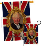 God Save The King - Expression Inspirational Vertical Impressions Decorative Flags HG180335 Made In USA