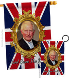 God Save The King - Expression Inspirational Vertical Impressions Decorative Flags HG180335 Made In USA