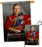 King Charles III - Expression Inspirational Vertical Impressions Decorative Flags HG180336 Made In USA