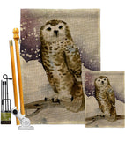 Winter Owl - Birds Garden Friends Vertical Impressions Decorative Flags HG105067 Made In USA