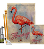 Flamingo - Birds Garden Friends Vertical Impressions Decorative Flags HG137342 Made In USA