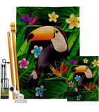 Toucan - Birds Garden Friends Vertical Impressions Decorative Flags HG137542 Made In USA