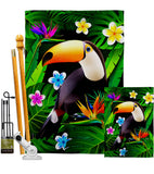 Toucan - Birds Garden Friends Vertical Impressions Decorative Flags HG137542 Made In USA