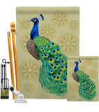 Peacock - Birds Garden Friends Vertical Impressions Decorative Flags HG192346 Made In USA