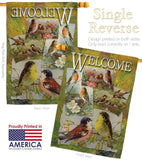 Bird Collage - Birds Garden Friends Vertical Impressions Decorative Flags HG105039 Made In USA