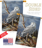 Superior Vantage Owl - Birds Garden Friends Vertical Impressions Decorative Flags HG105051 Made In USA