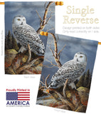 Superior Vantage Owl - Birds Garden Friends Vertical Impressions Decorative Flags HG105051 Made In USA