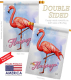 Flamingo - Birds Garden Friends Vertical Impressions Decorative Flags HG137342 Made In USA