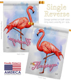 Flamingo - Birds Garden Friends Vertical Impressions Decorative Flags HG137342 Made In USA