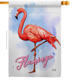 Flamingo - Birds Garden Friends Vertical Impressions Decorative Flags HG137342 Made In USA