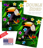 Toucan - Birds Garden Friends Vertical Impressions Decorative Flags HG137542 Made In USA