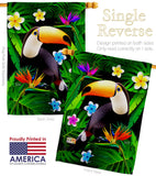 Toucan - Birds Garden Friends Vertical Impressions Decorative Flags HG137542 Made In USA