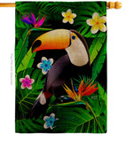 Toucan - Birds Garden Friends Vertical Impressions Decorative Flags HG137542 Made In USA