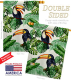 Rainforest Toucan - Birds Garden Friends Vertical Impressions Decorative Flags HG137588 Made In USA
