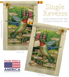 Hummingbird Garden - Birds Garden Friends Vertical Impressions Decorative Flags HG191058 Made In USA