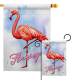 Flamingo - Birds Garden Friends Vertical Impressions Decorative Flags HG137342 Made In USA