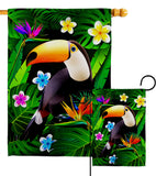 Toucan - Birds Garden Friends Vertical Impressions Decorative Flags HG137542 Made In USA