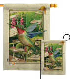 Hummingbird Garden - Birds Garden Friends Vertical Impressions Decorative Flags HG191058 Made In USA