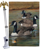 Geese - Birds Garden Friends Vertical Impressions Decorative Flags HG105049 Made In USA