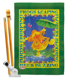 Spring Duckling - Birds Garden Friends Vertical Impressions Decorative Flags HG105058 Made In USA