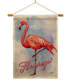 Flamingo - Birds Garden Friends Vertical Impressions Decorative Flags HG137342 Made In USA