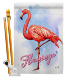 Flamingo - Birds Garden Friends Vertical Impressions Decorative Flags HG137342 Made In USA