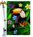 Toucan - Birds Garden Friends Vertical Impressions Decorative Flags HG137542 Made In USA