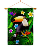 Toucan - Birds Garden Friends Vertical Impressions Decorative Flags HG137542 Made In USA