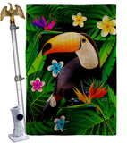 Toucan - Birds Garden Friends Vertical Impressions Decorative Flags HG137542 Made In USA